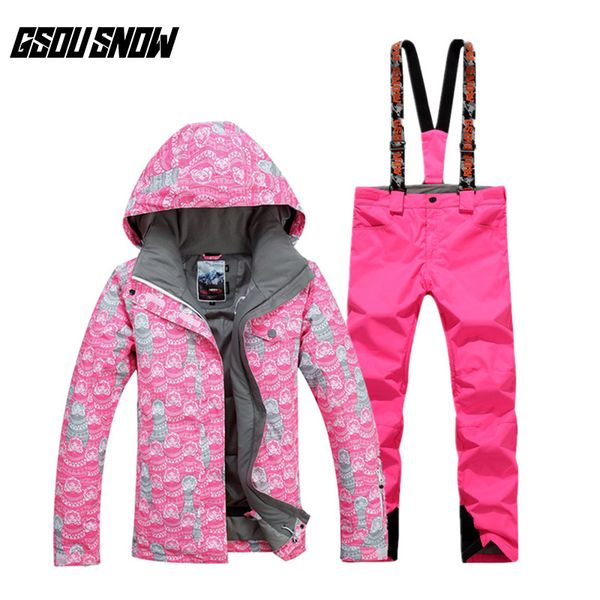 new gsou snow women's ski suit winter waterproof wear-resistant warm breathable windproof ski coat trousers for lady
new gsou snow women's ski suit winter waterproof wear-resistant warm breathable windproof ski coat trousers for lady
