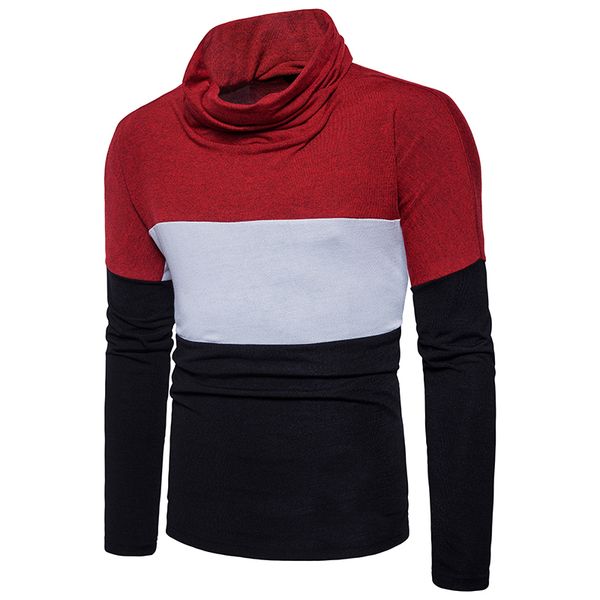 fashion 2018 spring autumn casual patchwork long sleeve knit high collar youth pullover sueter hombre sweater men, White;black
fashion 2018 spring autumn casual patchwork long sleeve knit high collar youth pullover sueter hombre sweater men, White;black