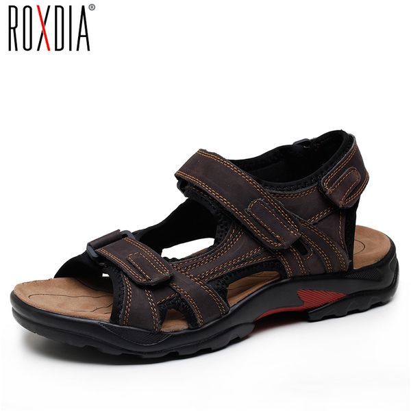 roxdia new fashion breathable men sandals genuine leather summer beach shoes men slippers causal shoes plus size 39-48 rxm006, Black
roxdia new fashion breathable men sandals genuine leather summer beach shoes men slippers causal shoes plus size 39-48 rxm006, Black
