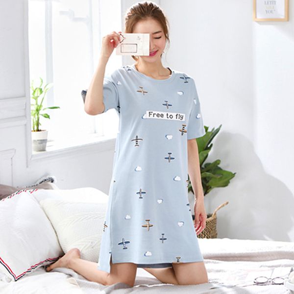 woman nightwear large size cotton nightgown women sleepwear night dress short sleeve summer nightshirt nightie female, Black;red
woman nightwear large size cotton nightgown women sleepwear night dress short sleeve summer nightshirt nightie female, Black;red