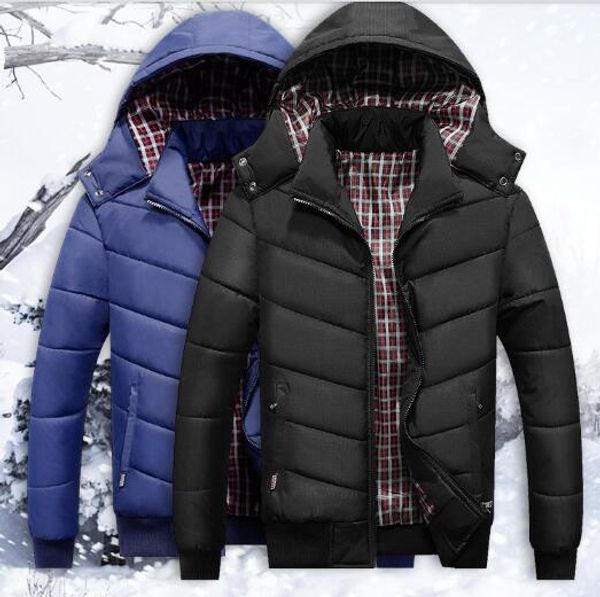 winter new men's jacket youth hooded cap cotton clothing thick jacket outerwear parkas coat, Black
winter new men's jacket youth hooded cap cotton clothing thick jacket outerwear parkas coat, Black