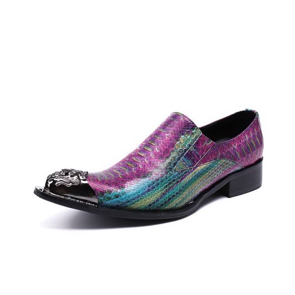 luxury men business leisure leather shoes fashion designer metal toe charm slip on dinner party shoes python snake pattern, Black
luxury men business leisure leather shoes fashion designer metal toe charm slip on dinner party shoes python snake pattern, Black
