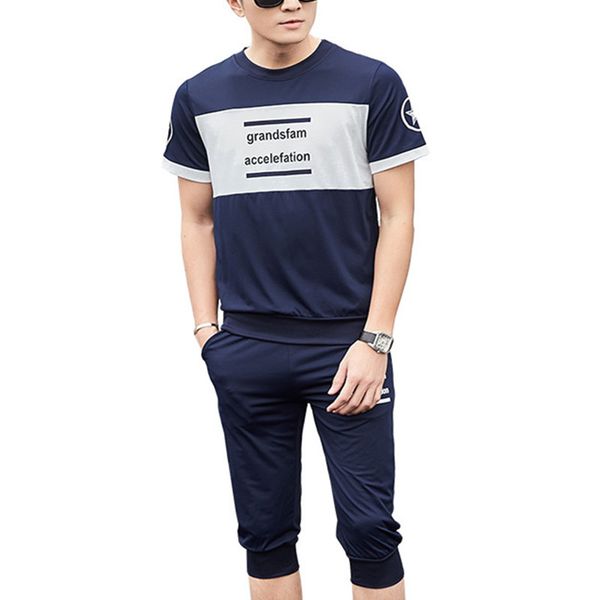 men's sets summer short-sleeves elasticity exercise and fi casual suit wholesale fashion dress t-shirt + trousers, Gray
men's sets summer short-sleeves elasticity exercise and fi casual suit wholesale fashion dress t-shirt + trousers, Gray