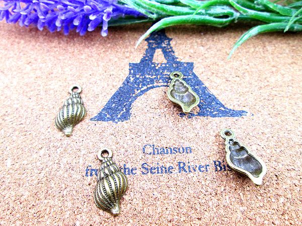 105pcs 20*10mm conch charms, antique tibetan bronze seashell charm pendants jewelry making findings, Bronze;silver
105pcs 20*10mm conch charms, antique tibetan bronze seashell charm pendants jewelry making findings, Bronze;silver