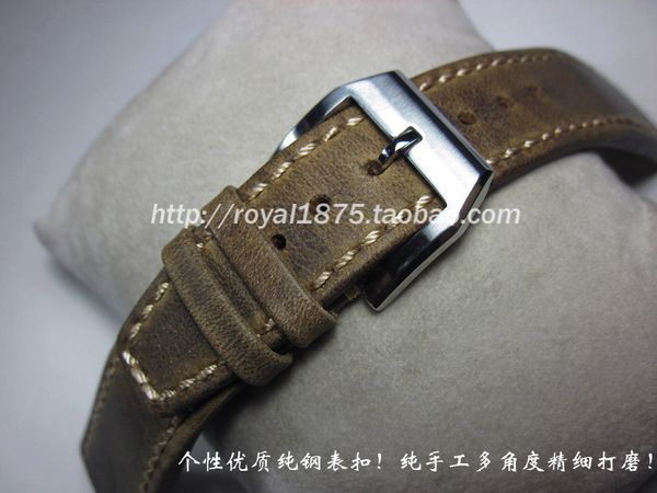 men genuine leather hand stitching vintage watch straps 20 21 22mm calfskin watchbands stainless steel buckle for branded watch, Black;brown
men genuine leather hand stitching vintage watch straps 20 21 22mm calfskin watchbands stainless steel buckle for branded watch, Black;brown
