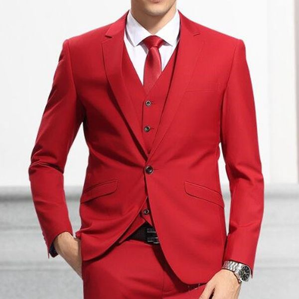 2018 red wedding groomsmen tuxedos trim fit notched lapel one button three piece evening party men suits jacket pants vest, Black;gray
2018 red wedding groomsmen tuxedos trim fit notched lapel one button three piece evening party men suits jacket pants vest, Black;gray