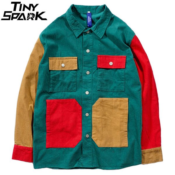 men hip hop thin corduroy jacket retro color block jacket shirt streetwear harajuku multi pockets jackets reggae 2018 autumn new, Black;brown
men hip hop thin corduroy jacket retro color block jacket shirt streetwear harajuku multi pockets jackets reggae 2018 autumn new, Black;brown