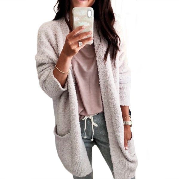 2018 fashion autumn winter solid loose long coats long sleeve women clothes cardigan pockets ladies outwear thin, Black;brown
2018 fashion autumn winter solid loose long coats long sleeve women clothes cardigan pockets ladies outwear thin, Black;brown