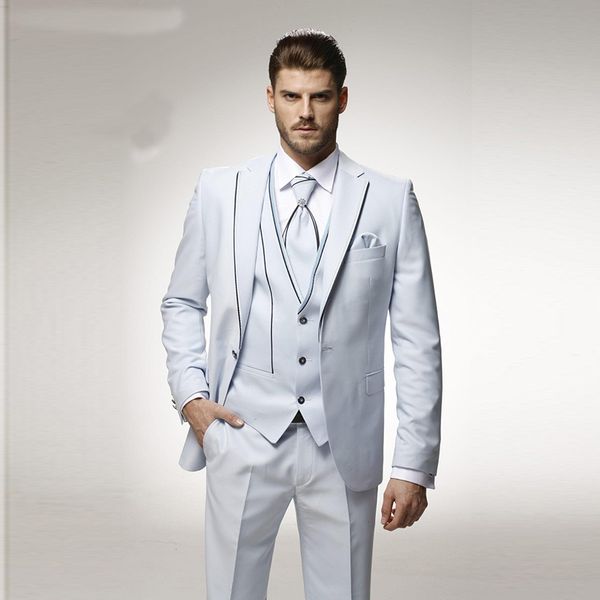 white men suits wedding groom tuxedos 3 pieces (jacket+pants+vest) prom wear italian man blazer bridegroom suits, Black;gray
white men suits wedding groom tuxedos 3 pieces (jacket+pants+vest) prom wear italian man blazer bridegroom suits, Black;gray