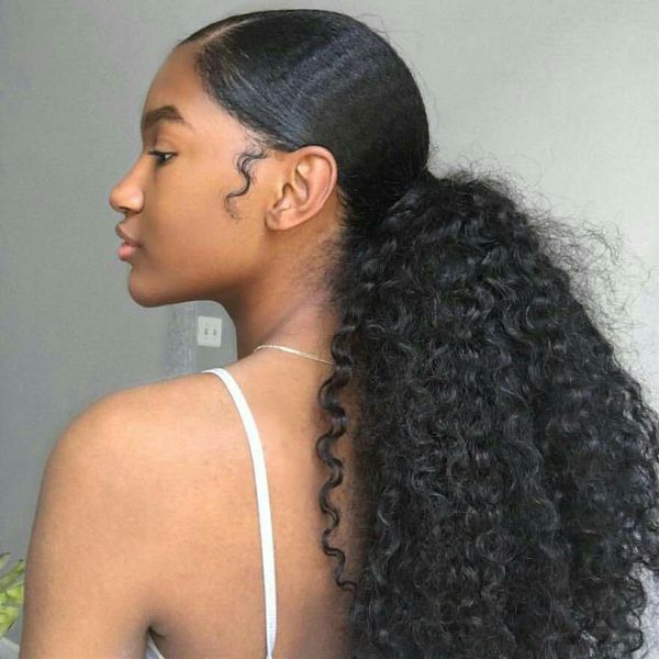 human hair ponytail european kinky curly hair extensions 120gram wrap around clip in pony tail remy hair 10-22 inches, Black
human hair ponytail european kinky curly hair extensions 120gram wrap around clip in pony tail remy hair 10-22 inches, Black