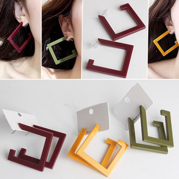 retro square earrings geometric europe and the united states women's resin 2018 new winter earrings accessories eardrop dangle ing, Silver
retro square earrings geometric europe and the united states women's resin 2018 new winter earrings accessories eardrop dangle ing, Silver