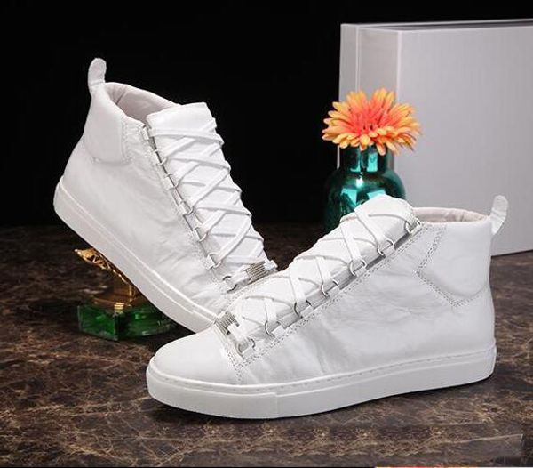 2018 excellent quality mens brand genuine leather popular leisure shoes arena high-man shoes size 38-46, Black
2018 excellent quality mens brand genuine leather popular leisure shoes arena high-man shoes size 38-46, Black