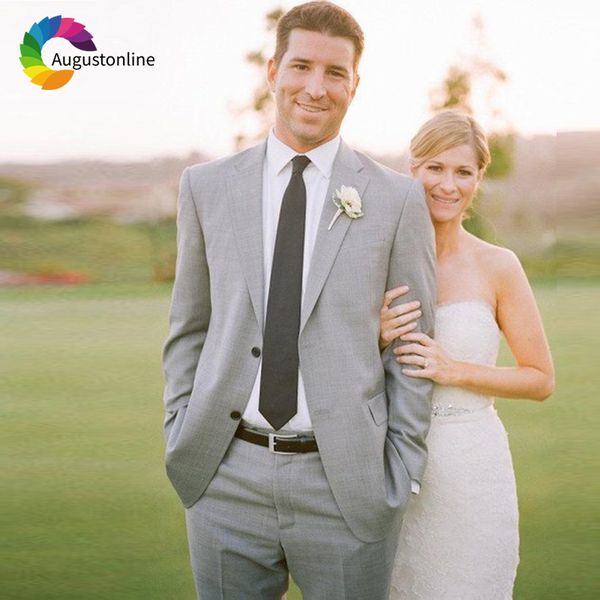 augustonline gray wedding men suits slim fit groom wear tuxedos 2 pieces (jacket+pants) bridegroom suits man blazer prom, White;black
augustonline gray wedding men suits slim fit groom wear tuxedos 2 pieces (jacket+pants) bridegroom suits man blazer prom, White;black