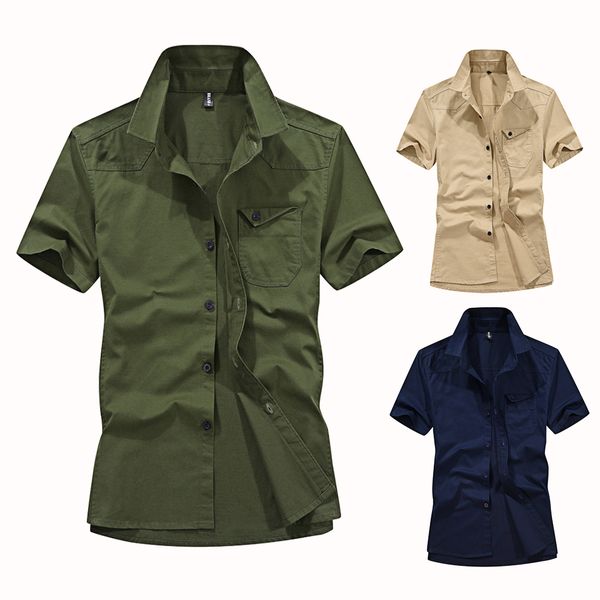 new men's army casual business short sleeve military cotton shirts top, White;black
new men's army casual business short sleeve military cotton shirts top, White;black