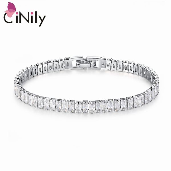 cinily created white stone silver plated wholesale sell for women jewelry wedding engagement chain bracelet 7 5/8" ns2141, Black
cinily created white stone silver plated wholesale sell for women jewelry wedding engagement chain bracelet 7 5/8" ns2141, Black
