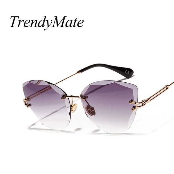 2018 women cat eye sunglasses irregular polygonal rimless glasses clear transparent female shades color sunnies oculos 5276t, White;black
2018 women cat eye sunglasses irregular polygonal rimless glasses clear transparent female shades color sunnies oculos 5276t, White;black