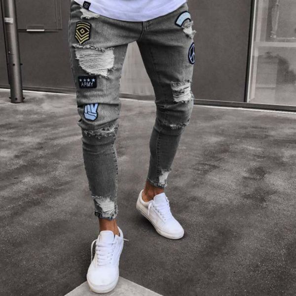 s-3xl fashion casual mid-waist pants men's jeans trendy knee holes pants personalized joker denim, Blue
s-3xl fashion casual mid-waist pants men's jeans trendy knee holes pants personalized joker denim, Blue