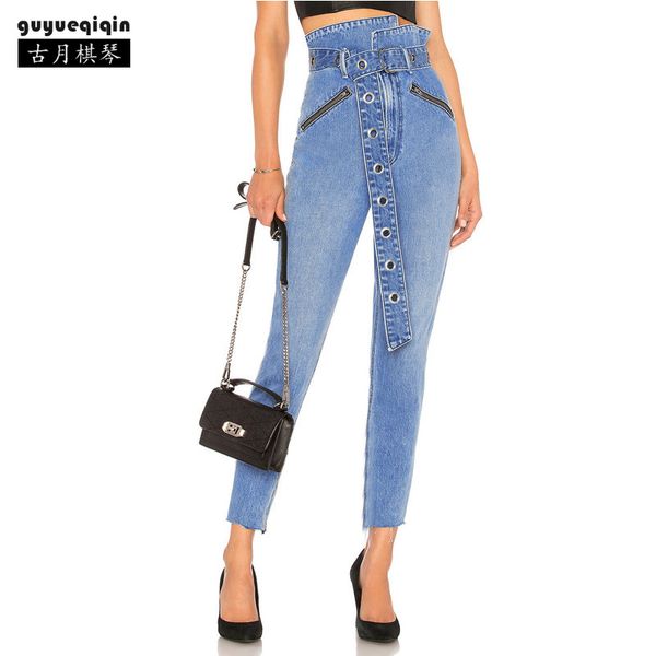 jeans woman trousers 2018 autumn high waist denim jeans streetwear winter thicken pencil pants european women clothing with belt, Blue
jeans woman trousers 2018 autumn high waist denim jeans streetwear winter thicken pencil pants european women clothing with belt, Blue