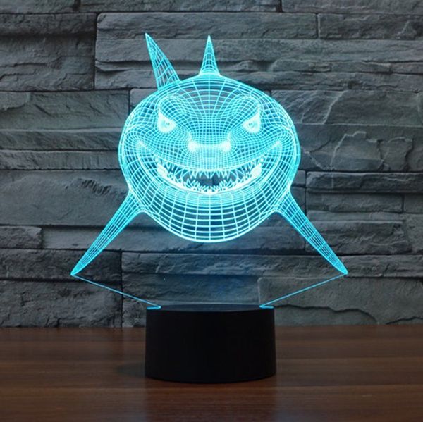 3D Illusion Lamp Animal Shark LED Night Light 7 Color Change Desk Lamp Kids Gift #R87
3D Illusion Lamp Animal Shark LED Night Light 7 Color Change Desk Lamp Kids Gift #R87