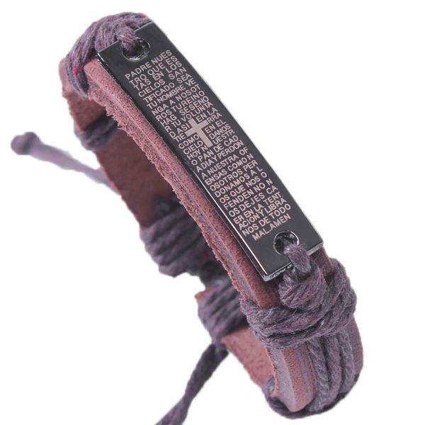 jesus christian cross jewelry leather bracelets for women men religious wristlet adjustable bracelet black brown color in stock, Golden;silver
jesus christian cross jewelry leather bracelets for women men religious wristlet adjustable bracelet black brown color in stock, Golden;silver