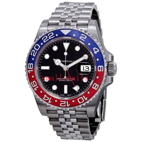 Mens Luxury Wristwatches GMT 126710 Master II Blue and Red Bezel Stainless Steel Jubilee Watch 126710BKSJ 40MM Movement Automatic Watches
Mens Luxury Wristwatches GMT 126710 Master II Blue and Red Bezel Stainless Steel Jubilee Watch 126710BKSJ 40MM Movement Automatic Watches