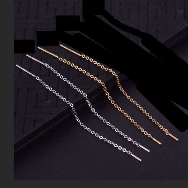 925 sterling silver drop earrings engagement wedding chain earrings fine jewelry women ear wire, Golden;silver
925 sterling silver drop earrings engagement wedding chain earrings fine jewelry women ear wire, Golden;silver