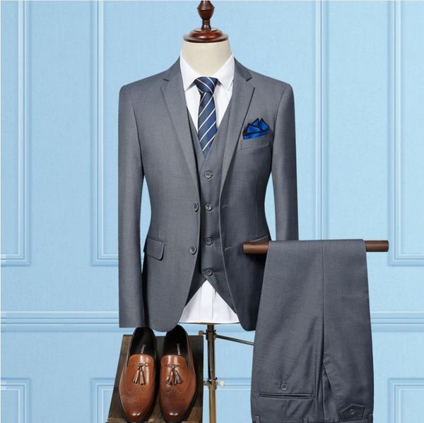 (jacket+vest+pants)men slim fit suits men's wedding suits with pants business mens formal male suit wear men's casual suits, White;black
(jacket+vest+pants)men slim fit suits men's wedding suits with pants business mens formal male suit wear men's casual suits, White;black