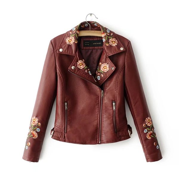brieuces embroidery basic jacket coat outerwear & coats black faux leather jacket women short winter bomber female coat
brieuces embroidery basic jacket coat outerwear & coats black faux leather jacket women short winter bomber female coat