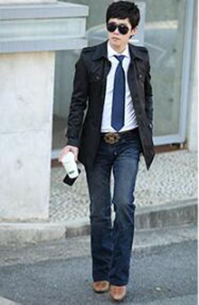 men in the spring and autumn new han edition cultivate one's morality fashion single-breasted eettes trench coat 254 / s-3xl, Tan;black
men in the spring and autumn new han edition cultivate one's morality fashion single-breasted eettes trench coat 254 / s-3xl, Tan;black