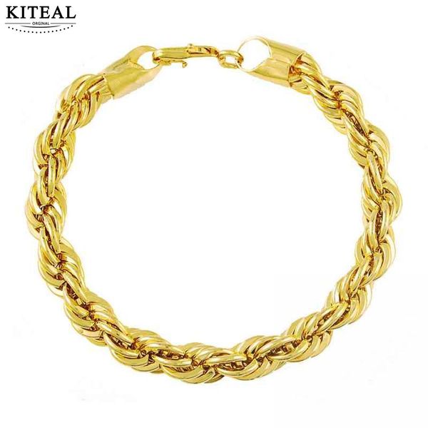 kiteal gift 24k gp gold color maiden bracelets 8mm 20cm twist rope chain twist rope chain anchor love, Black
kiteal gift 24k gp gold color maiden bracelets 8mm 20cm twist rope chain twist rope chain anchor love, Black