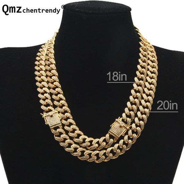 hip hop copper curb cuban mens chain necklaces iced out cz miami golden necklace with box dargon clasp drop shipping, Silver
hip hop copper curb cuban mens chain necklaces iced out cz miami golden necklace with box dargon clasp drop shipping, Silver