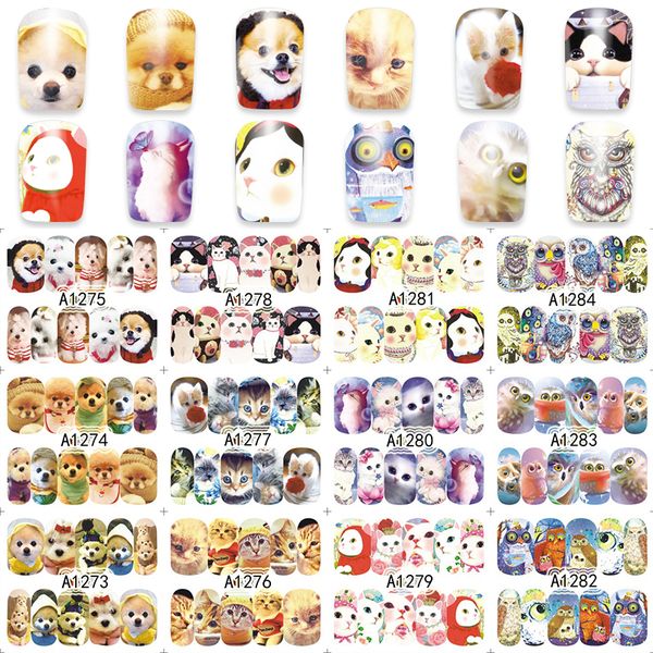 lcj sheet nail water transfer decals animals dog/owl/cat nail stickers uv gel decoration makeup tools a1273-1296, Black
lcj sheet nail water transfer decals animals dog/owl/cat nail stickers uv gel decoration makeup tools a1273-1296, Black