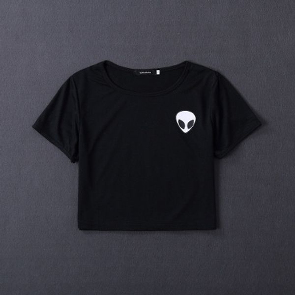 women loose print short sleeve tee shirt casual crop alien female printing t shirt 9 colors fashion s-2xl wholesale, White
women loose print short sleeve tee shirt casual crop alien female printing t shirt 9 colors fashion s-2xl wholesale, White