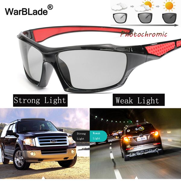 warblade brand pchromic sunglasses hd polarized sun glasses men day night driving fishing goggles change colour sunglasses, White;black
warblade brand pchromic sunglasses hd polarized sun glasses men day night driving fishing goggles change colour sunglasses, White;black