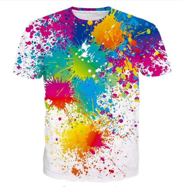 summer style fashion mens/womens creative watercolor funny 3d print casual t-shirt abcq00101, White;black
summer style fashion mens/womens creative watercolor funny 3d print casual t-shirt abcq00101, White;black