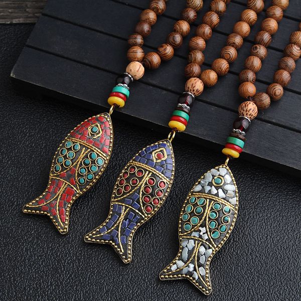 weiyu fashion evade fish pendant necklace stone vintage ethnic necklace nepal jewelry handmade sanwoods bodhi wood, Silver
weiyu fashion evade fish pendant necklace stone vintage ethnic necklace nepal jewelry handmade sanwoods bodhi wood, Silver