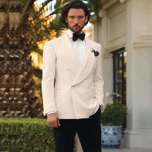 classic fit beige wedding suits groom tuxedos with shawl lapel 2 pieces (jacket+pants) bridegroom men suits man blazer costume homme, Black;gray
classic fit beige wedding suits groom tuxedos with shawl lapel 2 pieces (jacket+pants) bridegroom men suits man blazer costume homme, Black;gray