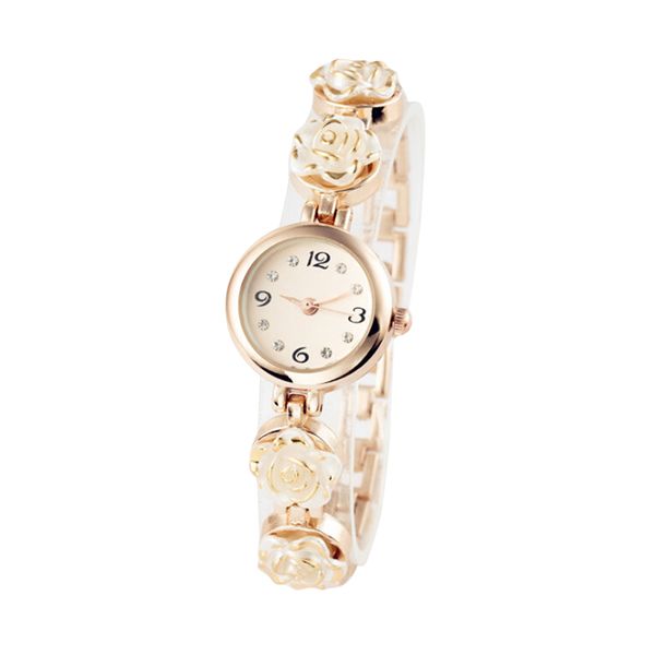 elegant fashion ladies watch rose flower diamond bracelet watch for women clock casual female quartz gift for women, Slivery;brown
elegant fashion ladies watch rose flower diamond bracelet watch for women clock casual female quartz gift for women, Slivery;brown