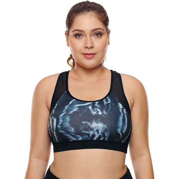 womens sports bra plus size mesh insert printed women yoga fitness shake proof stretch seamless padded vest bra xl 2xl 3xl, White;black
womens sports bra plus size mesh insert printed women yoga fitness shake proof stretch seamless padded vest bra xl 2xl 3xl, White;black