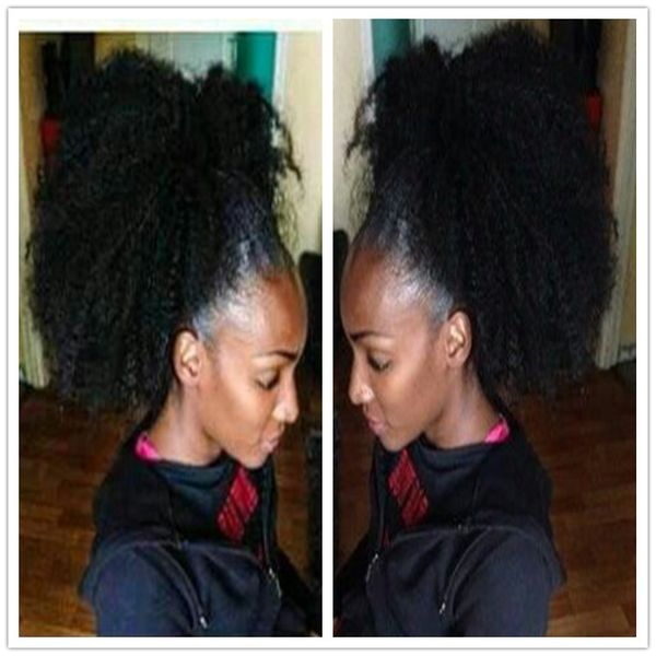 human hair ponytail accessories short high sports ponytail hairstyle afro kinky curly drawstring ponytail for women 160g hair extensions, Black
human hair ponytail accessories short high sports ponytail hairstyle afro kinky curly drawstring ponytail for women 160g hair extensions, Black