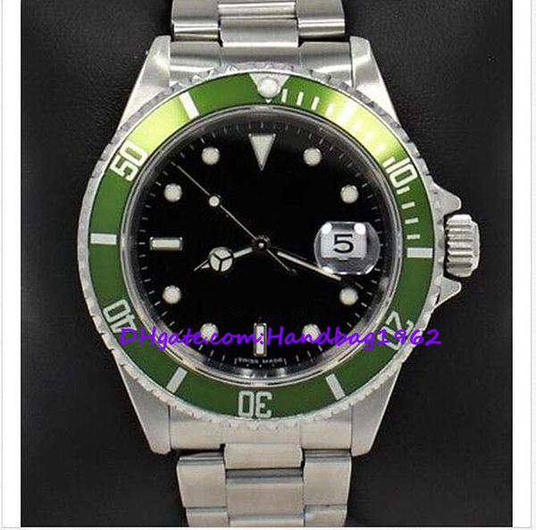 mens watches 16610 black dial green bezel men's watch mint condition 40mm mechanical automatic 40mm, Slivery;brown
mens watches 16610 black dial green bezel men's watch mint condition 40mm mechanical automatic 40mm, Slivery;brown