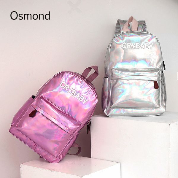 osmond silver laser backpack holographic student schoolbag s for ladies laser hologram s houlder bag girls casual satchel pink
osmond silver laser backpack holographic student schoolbag s for ladies laser hologram s houlder bag girls casual satchel pink