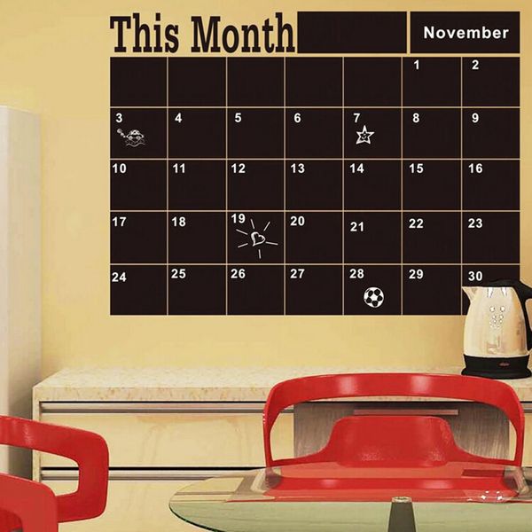 60*44 cm blackboard black chalk board chalkboard monthly planner sticker schedule office supplies
60*44 cm blackboard black chalk board chalkboard monthly planner sticker schedule office supplies