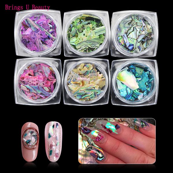 6 colors/lot natural texture abalone shellfish sea shell 3d charm nail art decoration slice diy beauty salon nail decals tools, Silver;gold
6 colors/lot natural texture abalone shellfish sea shell 3d charm nail art decoration slice diy beauty salon nail decals tools, Silver;gold