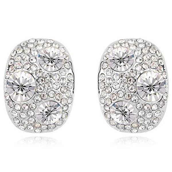 brand jewelry fashion stud earrings for women crystal from swarovski elements korea trendy accessories55, Golden;silver
brand jewelry fashion stud earrings for women crystal from swarovski elements korea trendy accessories55, Golden;silver