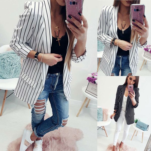 fashion women autumn long sleeve loose jackets cardigan jumper coat outwear striped casual clothes, Black;brown
fashion women autumn long sleeve loose jackets cardigan jumper coat outwear striped casual clothes, Black;brown