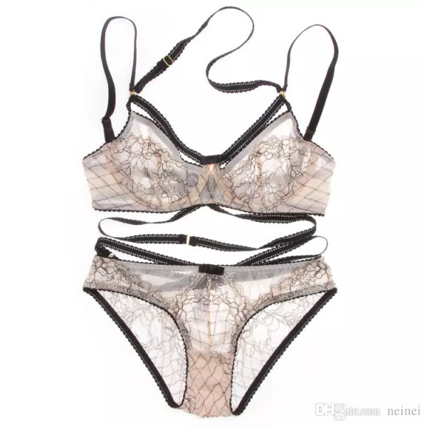 euramerican intimates transparent bra set plus size women gauze ultra-thin underwear set lace hollow out bra and panty set, Red;black
euramerican intimates transparent bra set plus size women gauze ultra-thin underwear set lace hollow out bra and panty set, Red;black