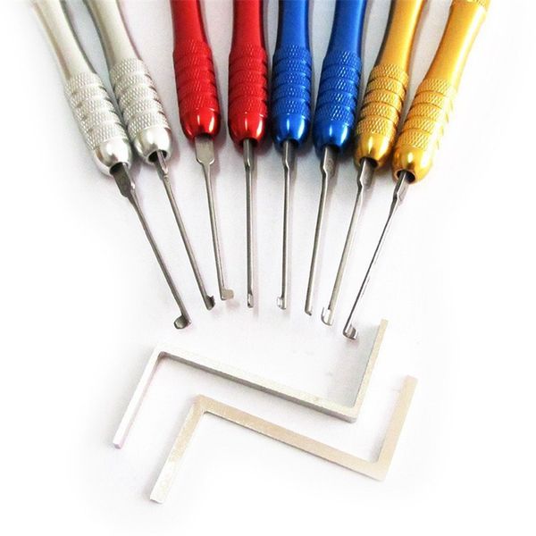 huk 8 dimple lock picks can be used to open and decode toyota and lexus locks for door and ignition
huk 8 dimple lock picks can be used to open and decode toyota and lexus locks for door and ignition