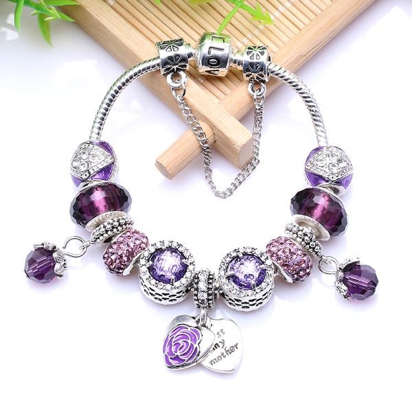 new european antique silver purple rhinestone charm handmade charms bracelet fit pan bracelets bangles for women retro jewlery accessory, Golden;silver
new european antique silver purple rhinestone charm handmade charms bracelet fit pan bracelets bangles for women retro jewlery accessory, Golden;silver