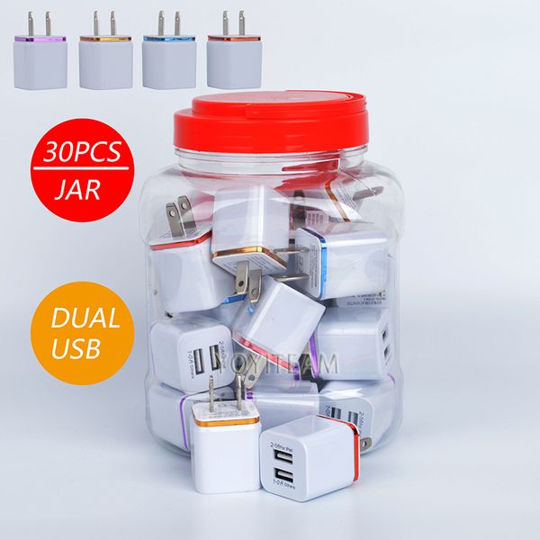 2.1a dual usb wall charger in plastic jar charger any mobile phone with colorful frame wall adapter two usb port
2.1a dual usb wall charger in plastic jar charger any mobile phone with colorful frame wall adapter two usb port